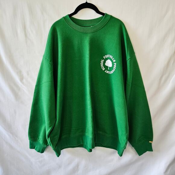Levi's Men's Green Sweatshirt School Gold Tab Oversized XL - Picture 1 of 7